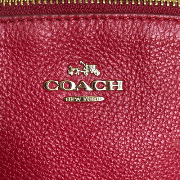 Coach Kelsey Medium Satchel - Deep Raspberry Red - Picture 3 of 10
